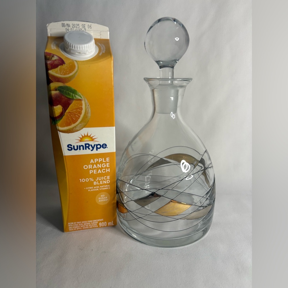 Romanian stained glass decanter
